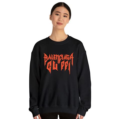 balenciaga x gucci crewneck|Gucci Balenciaga fashion.